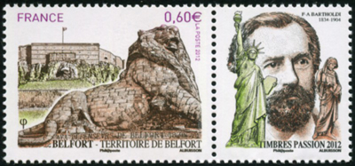 timbre N° 4697, Territoire de Belfort, sa citadelle et son lion