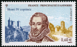 timbre N° 4698, Emission commune France Andorre, Henri IV (1533-1610)