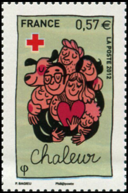  Carnet Croix-Rouge 2012, Groupe de personnages, Chaleur <br>Chaleur