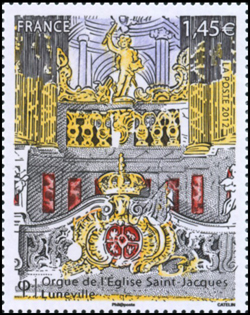 timbre N° 4709, Orgue de Saint-Jacques de Lunéville