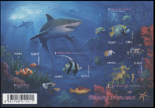 timbre N° F4646, Faune marine, les poissons