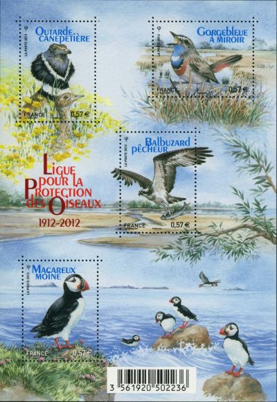 timbre N° F4656, Centenaire de la ligue pour les protection des oiseaux