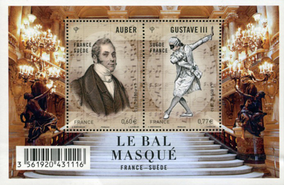 timbre N° F4706, Emission commune France Suède,