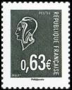  La Vème république au fil du timbre, Marianne de Béquet 