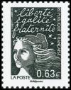  La Vème république au fil du timbre, marianne de Luquet 
