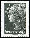 La Vème république au fil du timbre, Marianne de Beaujard 