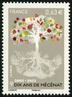 timbre N° 4795, 10 ans de Mécénat