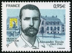 timbre N° 4799, Alexandre Yersin (1863-1943)