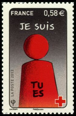 timbre N° 4819, Au profit de la Croix-Rouge
