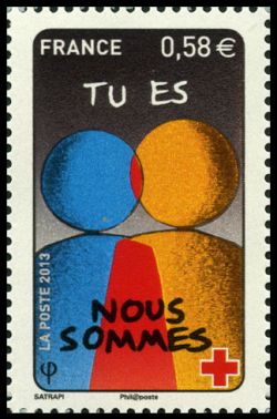 timbre N° 4820, Au profit de la Croix-Rouge