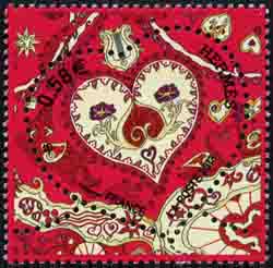 timbre N° 4717, Saint Valentin de tout Coeur Hermès