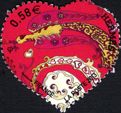 timbre N° 4720, Saint Valentin de tout Coeur Hermès