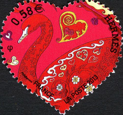 timbre N° 4721, Saint Valentin de tout Coeur Hermès