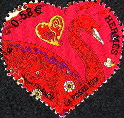 timbre N° 4722, Saint Valentin de tout Coeur Hermès