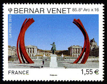 timbre N° 4723, Bernar Venet ( Arc du château de Versailles )