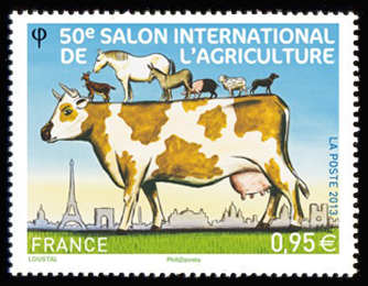 timbre N° 4729, Cinquantenaire du salon de l'agriculture