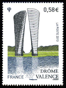 timbre N° 4735, Valence (Drome)
