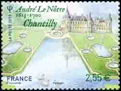timbre N° 4752, Jardins de France André Le Nôtre 1613-1700