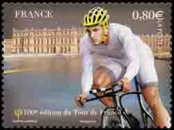 timbre N° 4760, 100ème édition du tour de France