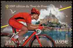 timbre N° 4762, 100ème édition du tour de France