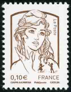 timbre N° 4765, Marianne de Ciappa et Kawena