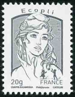 timbre N° 4766, Marianne de Ciappa et Kawena