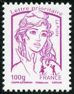 timbre N° 4772, Marianne de Ciappa et Kawena