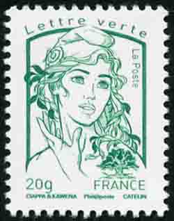 timbre N° 4774b, Marianne de Ciappa et Kawena