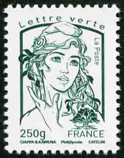 timbre N° 4777, Marianne de Ciappa et Kawena