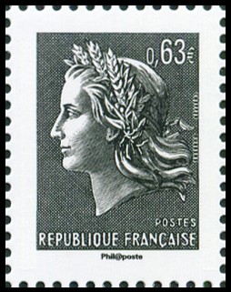 timbre N° 4785, La Vème république au fil du timbre