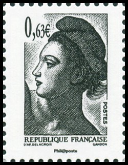 timbre N° 4788, La Vème république au fil du timbre