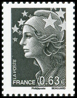 timbre N° 4792, La Vème république au fil du timbre