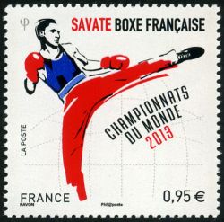 timbre N° 4831, Boxe française (savate)
