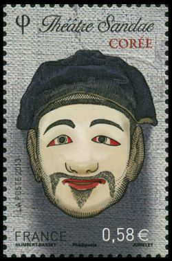  Masques de théatre <br>Théâtre Sandae - Corée