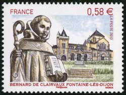 timbre N° 4802, Bernard de Clairvaux ( Fontaine-les-Dijon)