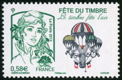timbre N° 4809, Fête du timbre Le timbre fête l'air