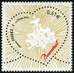 timbre N° 4832, Coeur de Baccarat « Lustre Zénith »