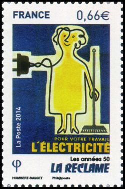 timbre N° 4876, Les années 1950