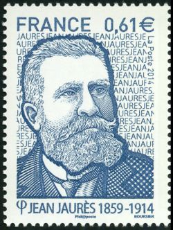 timbre N° 4869, Jean Jaurès (1859-1914)