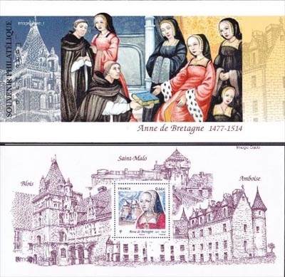 timbre Bloc souvenir N° 91, Anne de Bretagne (1477-1514)