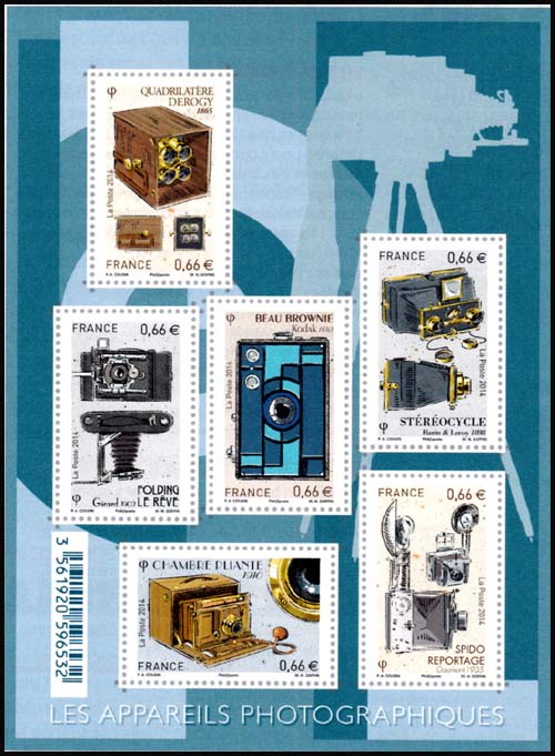 timbre N° F4916, Les appareils photographiques