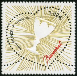 timbre N° 4833, Coeur de Baccarat « Lustre Zénith »
