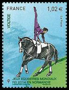 timbre N° 4890, Les jeux équestres mondiaux - Voltige