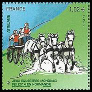 timbre N° 4891, Les jeux équestres mondiaux - Attelage