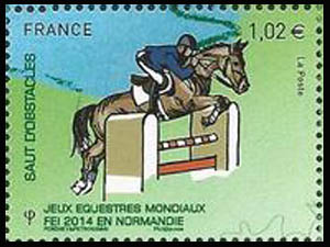 timbre N° 4893, Les jeux équestres mondiaux en Normandie
