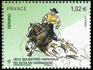 timbre N° 4894, Les jeux équestres mondiaux en Normandie