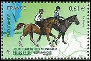 timbre N° 4895, Les jeux équestres mondiaux - Endurance