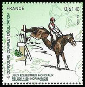 timbre N° 4896, Les jeux équestres mondiaux en Normandie