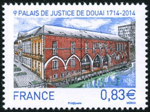 timbre N° 4902, Le palais de justice de Douai (1714)