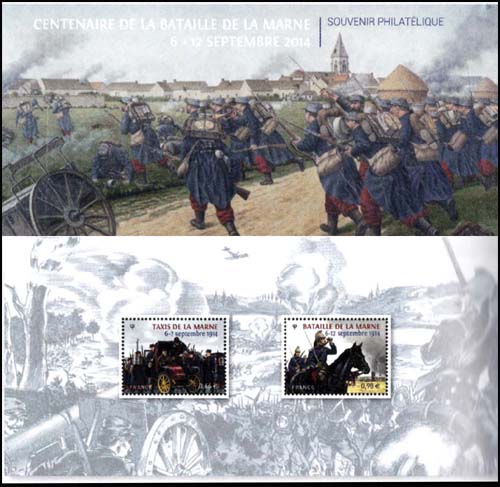 timbre N° 98, Centenaire de la bataille de la Marne